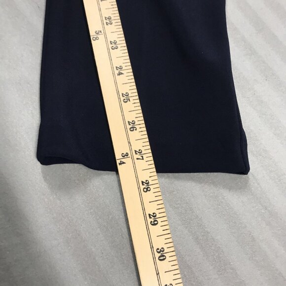 Joseph Ribkoff Pants Womens 10 Navy Blue Pull On Stretch Straight Leg Trousers - Picture 7 of 8
